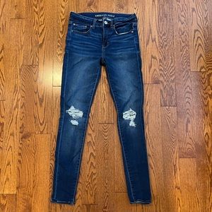 American Eagle Outfitters High Rise Jeans - Dark Blue